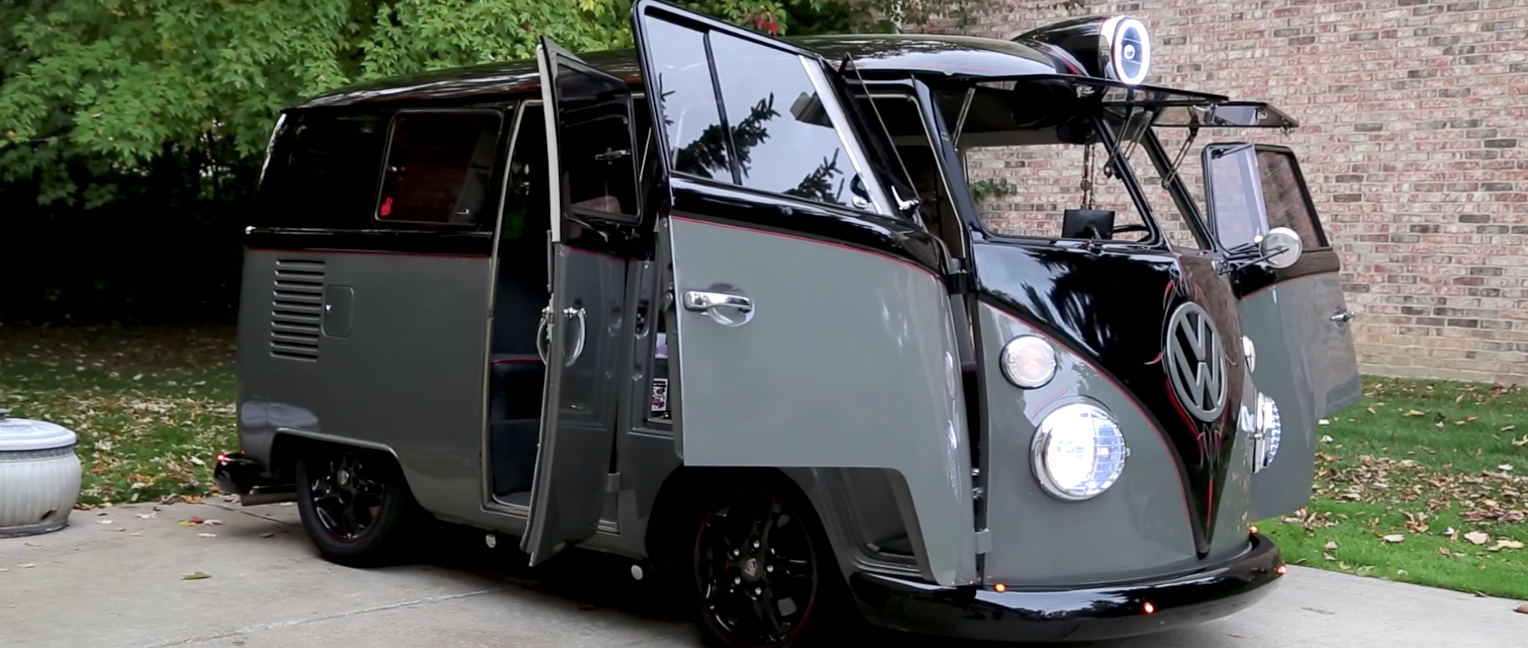 One Seriously Epic Custom Blacked Out Vw Short Bus