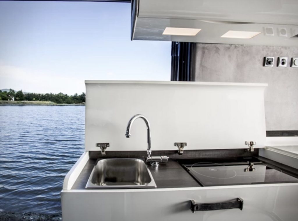 Kitchen in camper