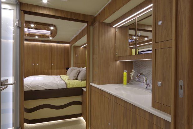 The Luxury Motorhome That Has Its Own Supercar Garage