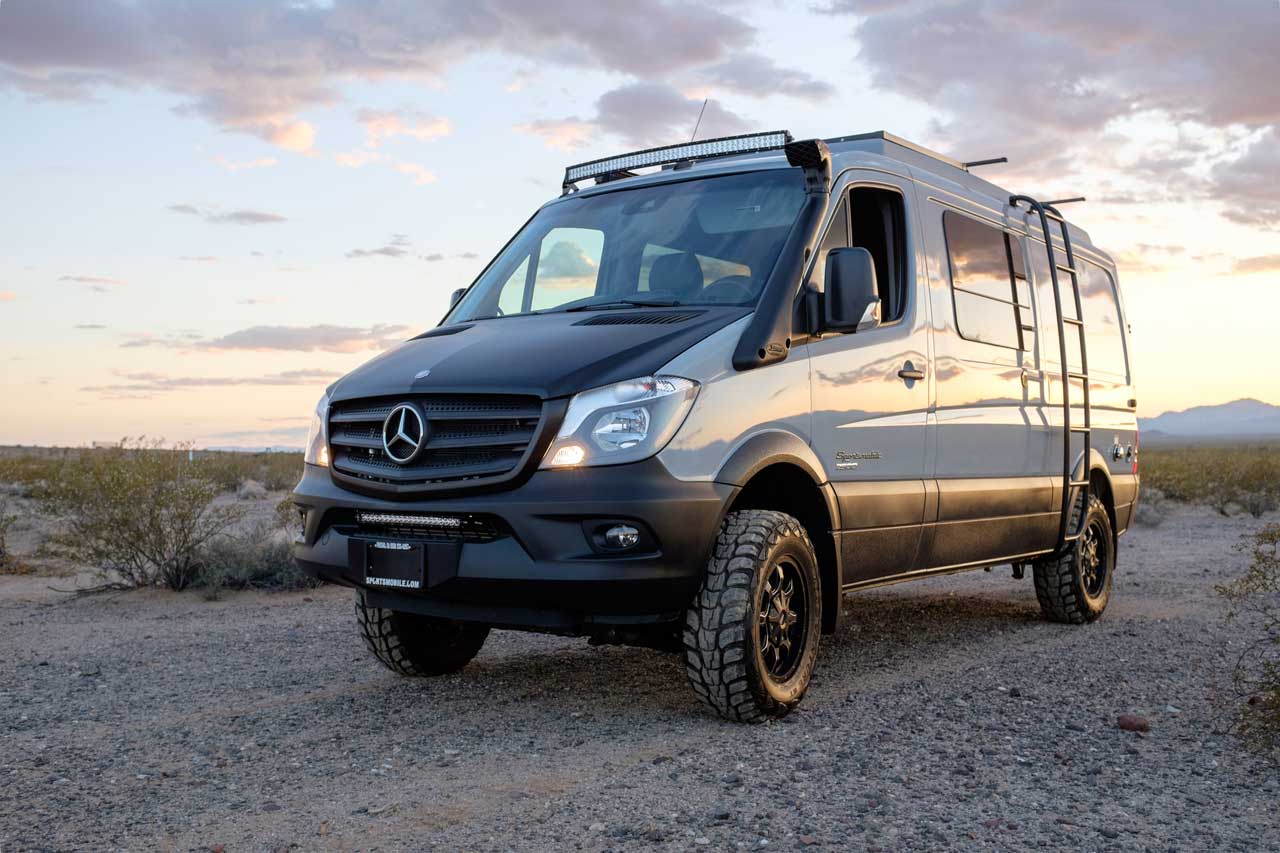 mercedes camper van off road