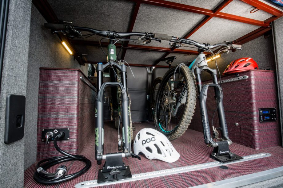 Ford Camper Conversion - Bike storage