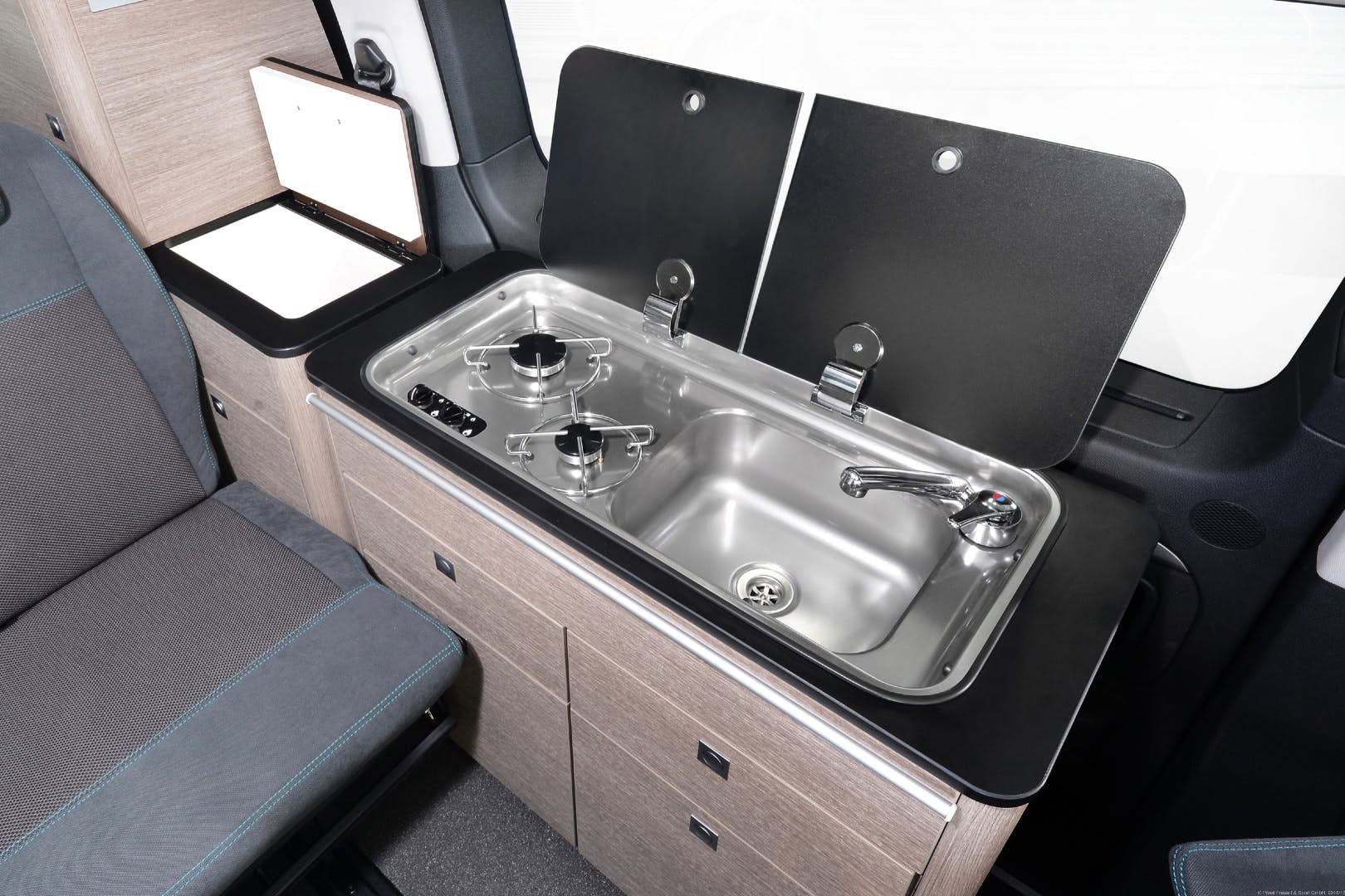 compact camper - kitchen