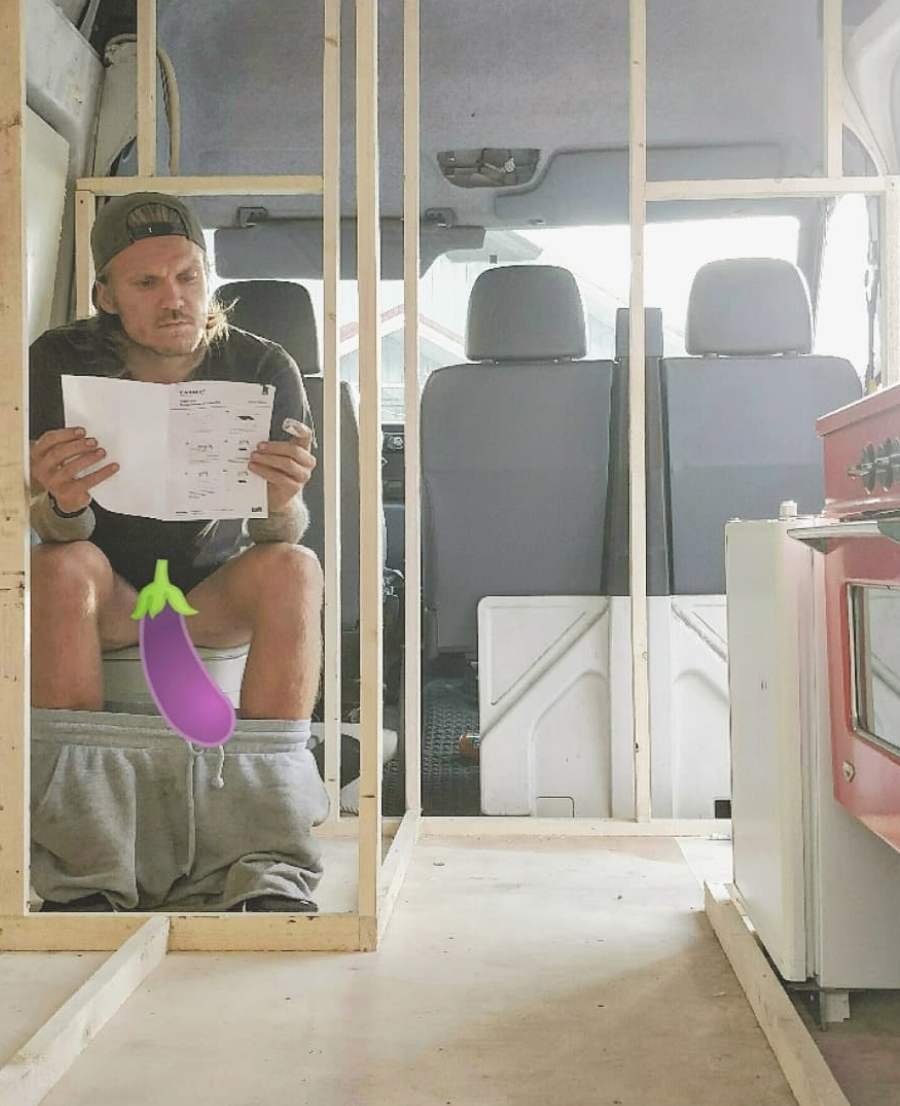 Living the van life - toilet