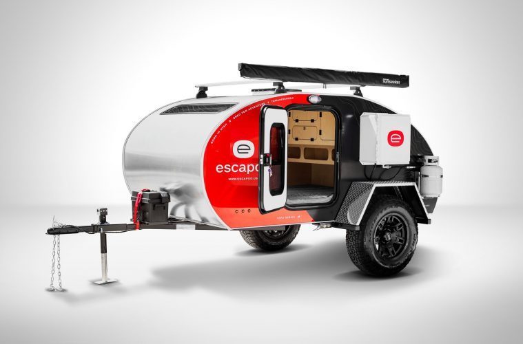 Best Teardrop Trailers - vibrantly coloured Escapod trailer