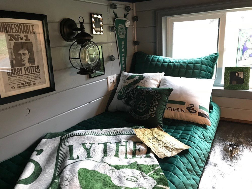 Slytherin Themed Bedroom
