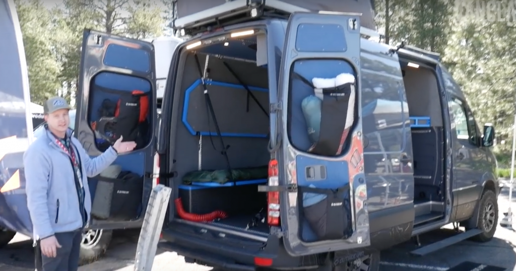 Checking Out the Apex from Outside Van Campers
