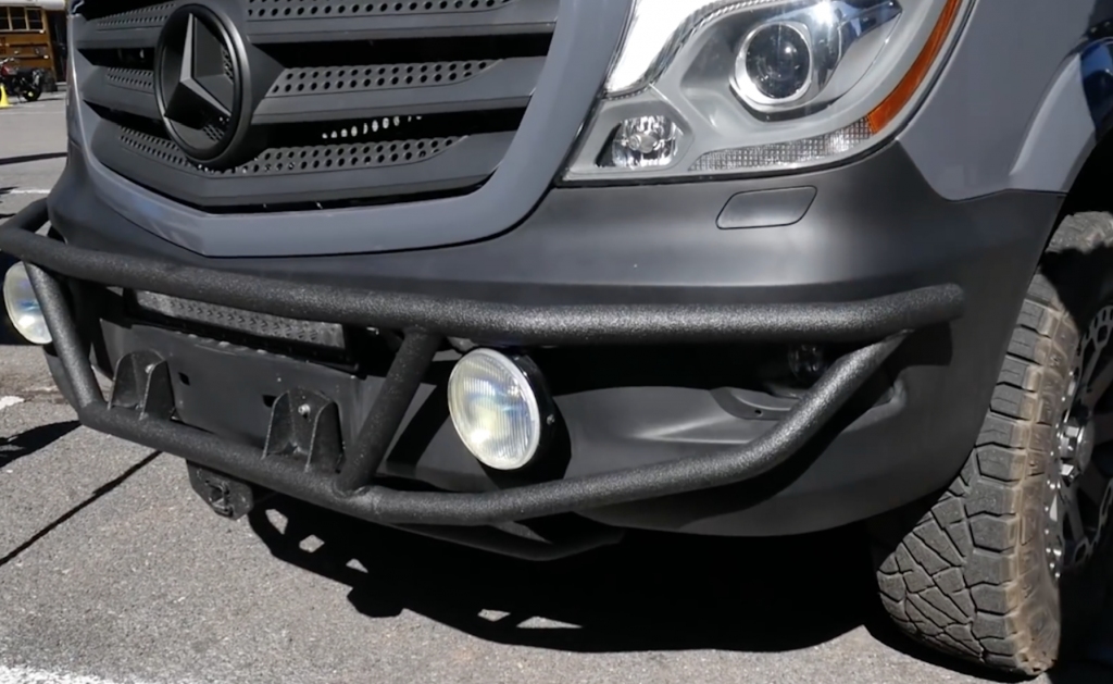 Custom made black bumper