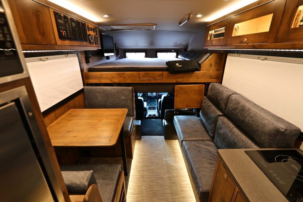 The interior in this truck camper is so stylish it hurts!