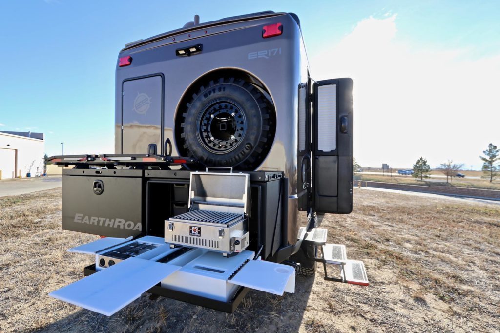 Earthroamer - outside kitchen