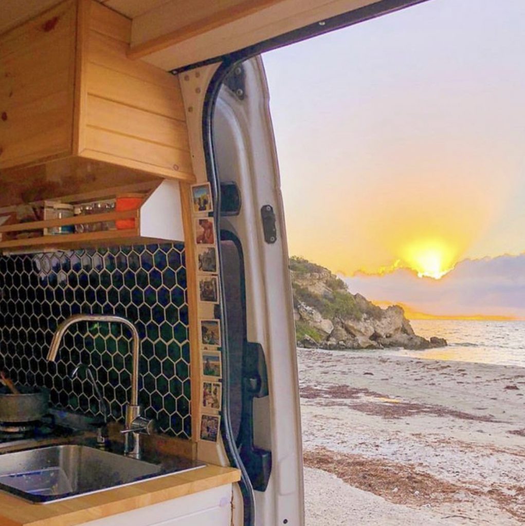 Best van - sunset
