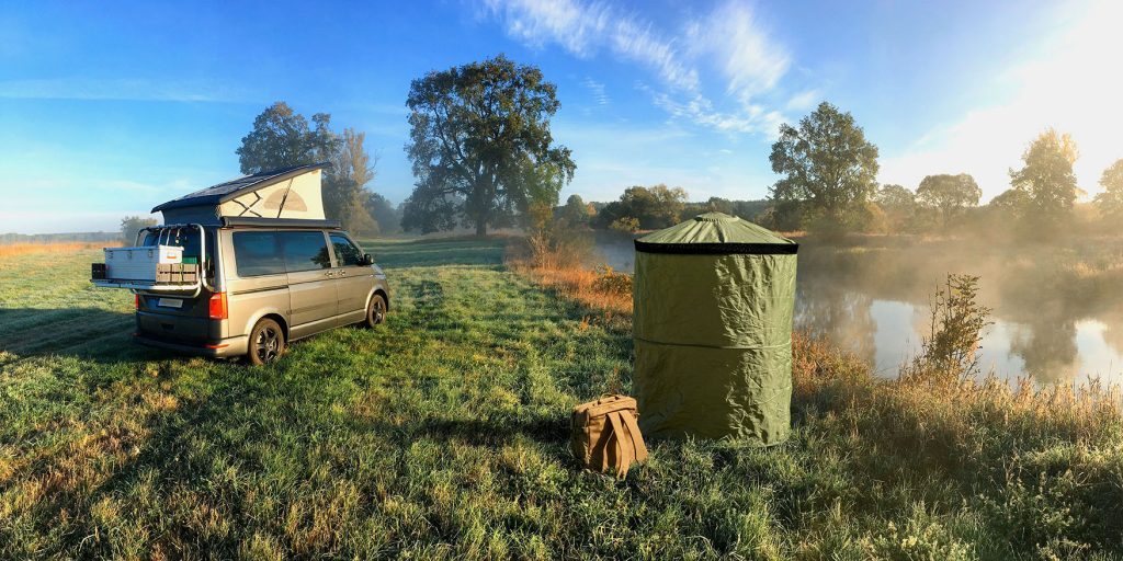InstaPrivy toilet erected in the wild
