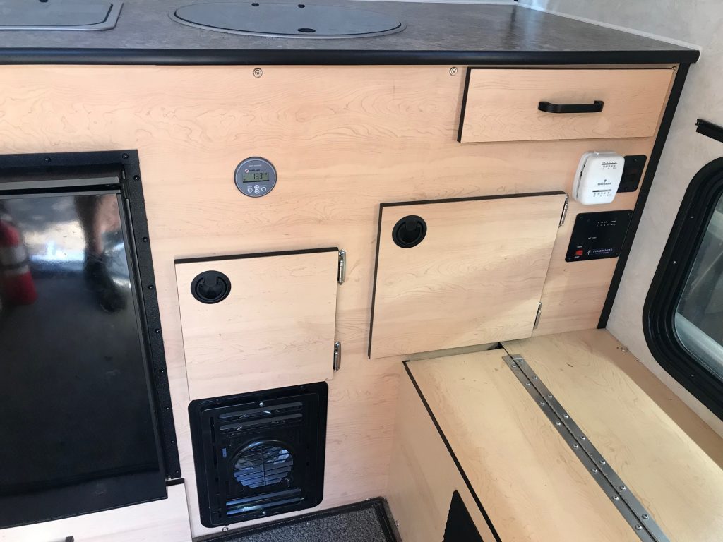 storage in the four wheel pop up campers