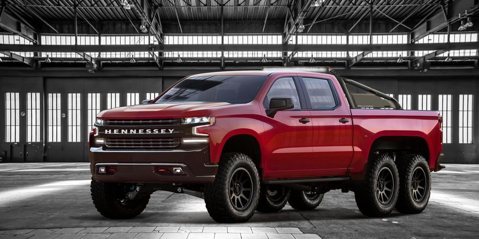 off road trucks - 6 wheel truck in red