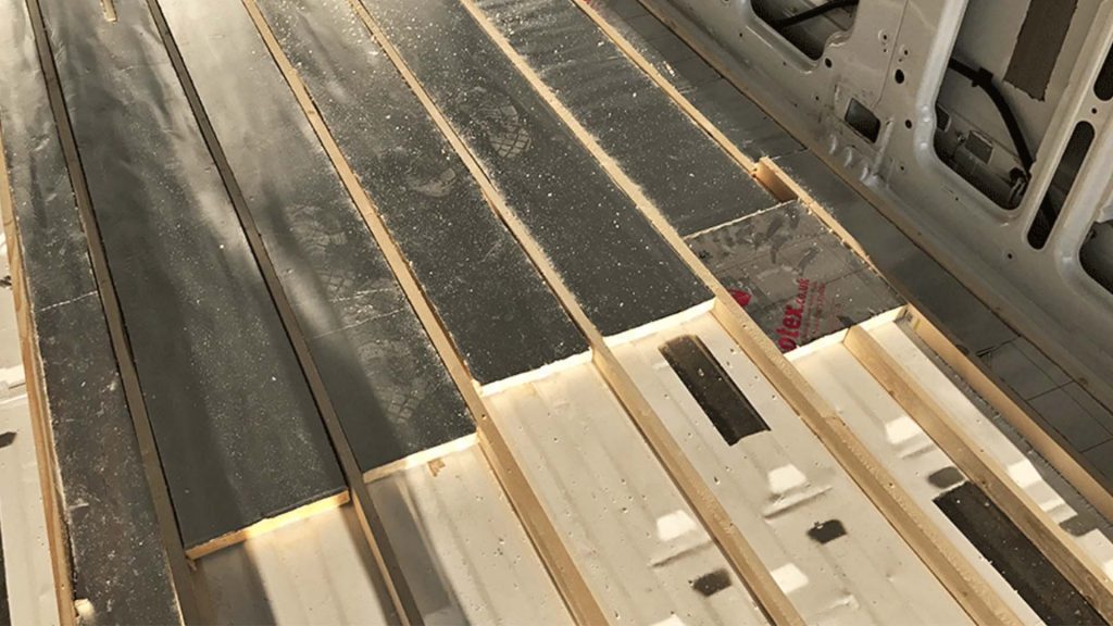 how to insulate a camper flooring panels