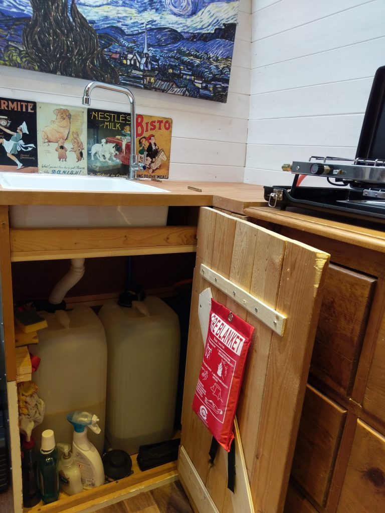 how to build a camper kitchen