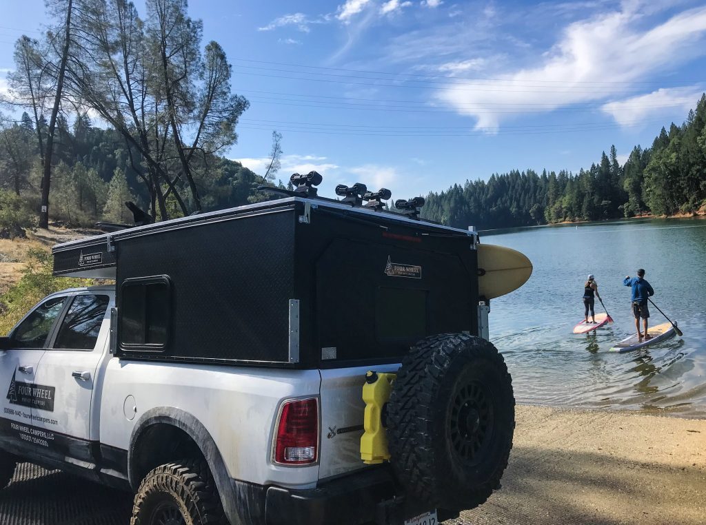 Project M on the back of a dodge ram