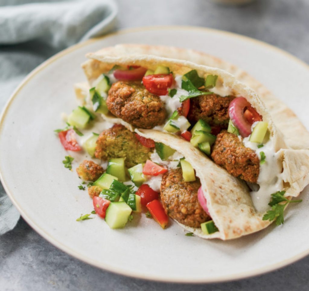 falafel in pittas