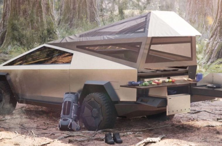 Tesla Truck Camper Is The Electric Pop Up We Ve All Been Waiting For