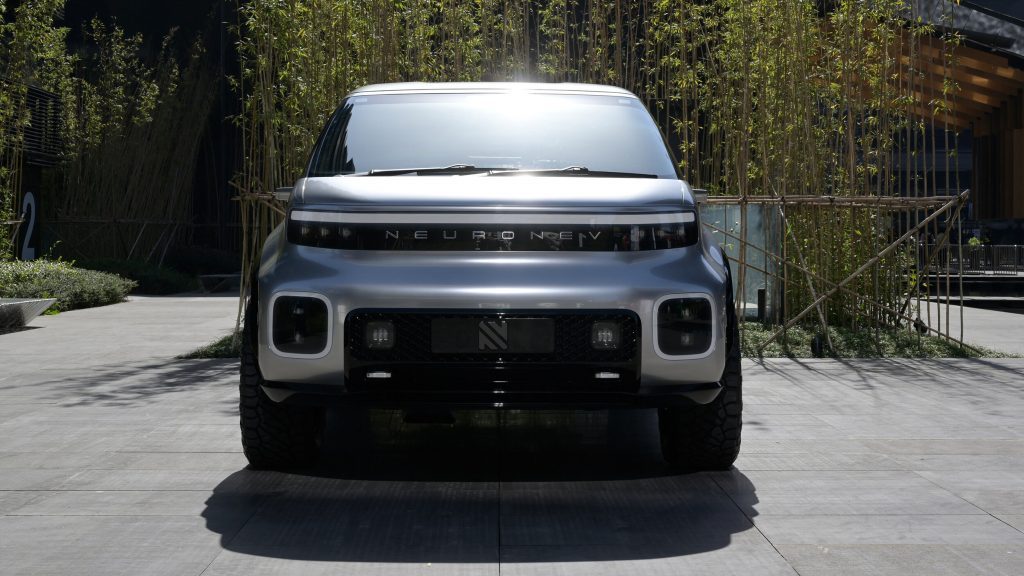 The front bumper of the T ONE looks like the back of a smart car fused with a bear. It's one tough mother.