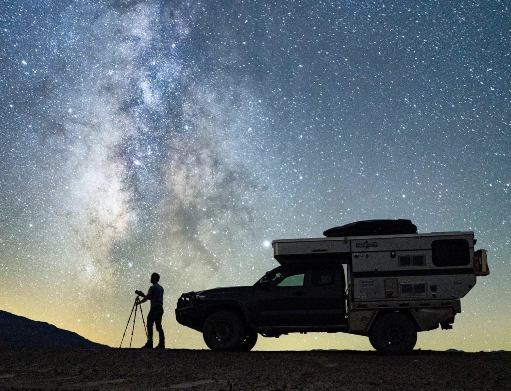 Four Wheel Camper in the stars