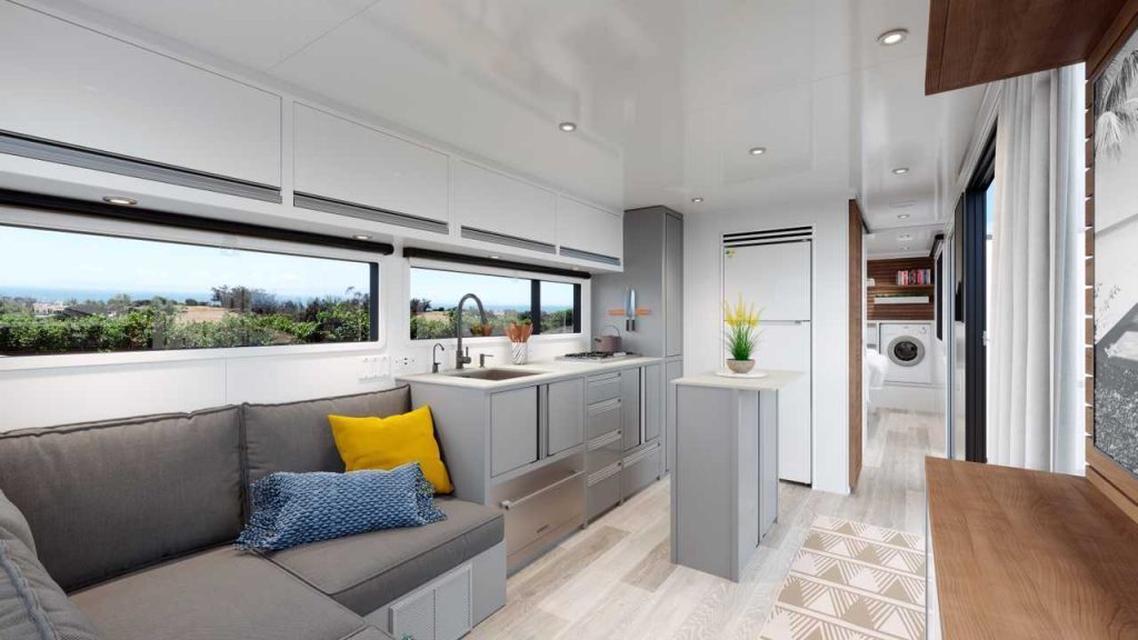 living vehicle travel trailers