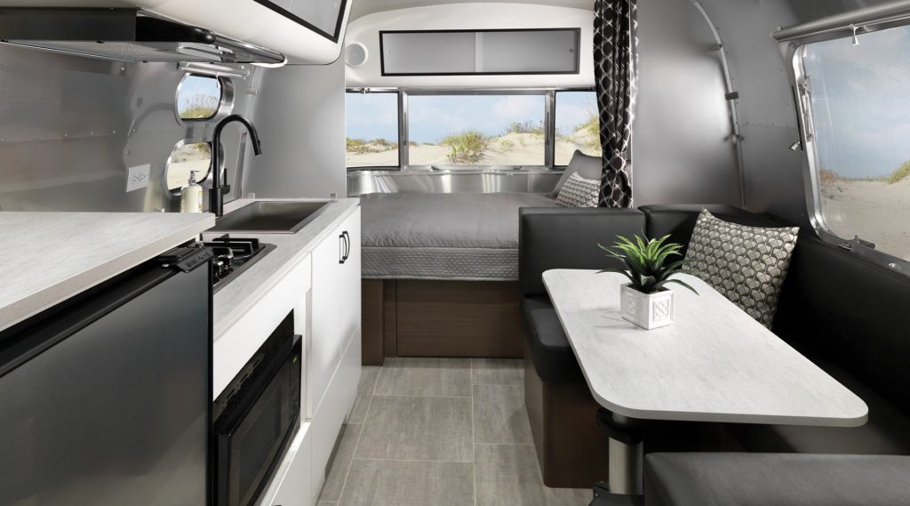 Interior of Airstream Caravel