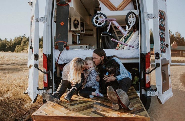 Decking out back of van