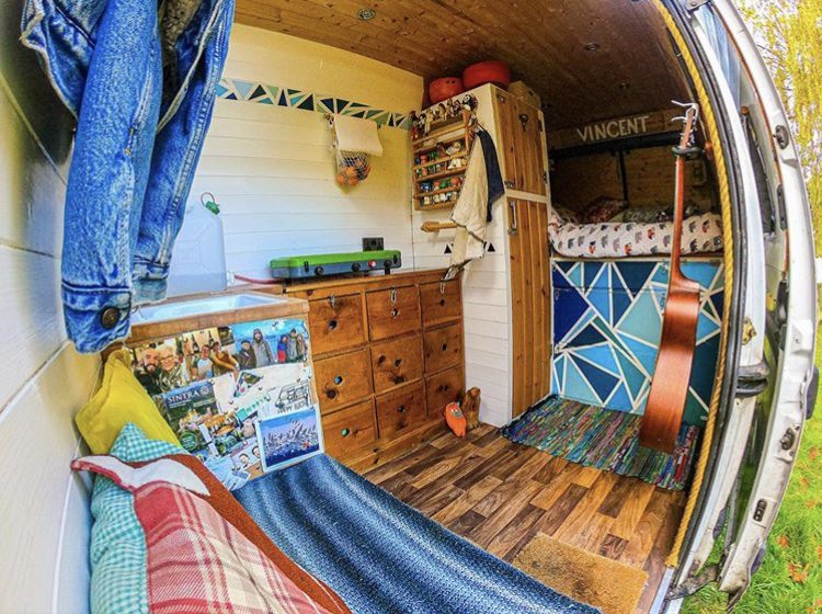 DIY camper van conversions- inside Vincent vanlife’s Van