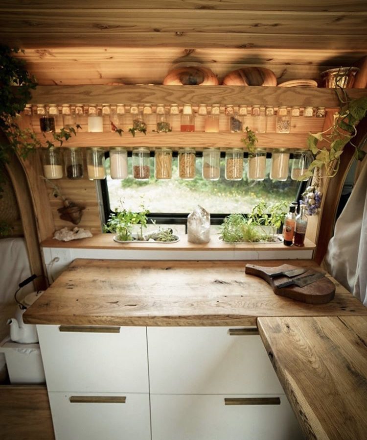 Kitchen in van
