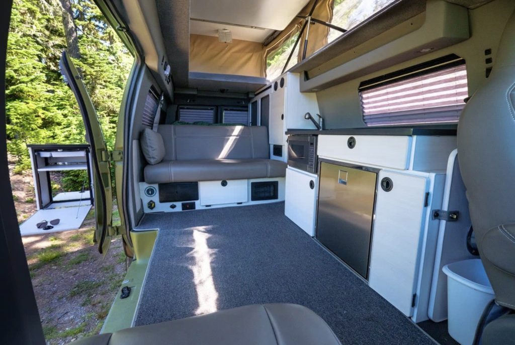 Interior of Sportsmobile Classic