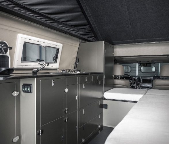 Inside the Toyota Truck Camper Pathenger