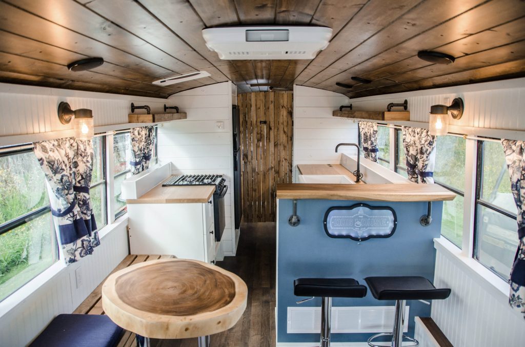 Kitchen inside the Doghouse conversion