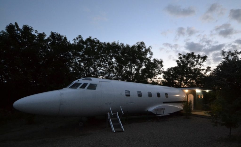 Aeroplane turned into glamping pod!