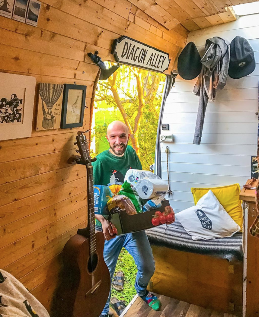 vanlifers coping with self isolation - shopping