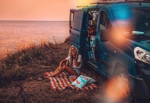 Camping by the sea in Europe