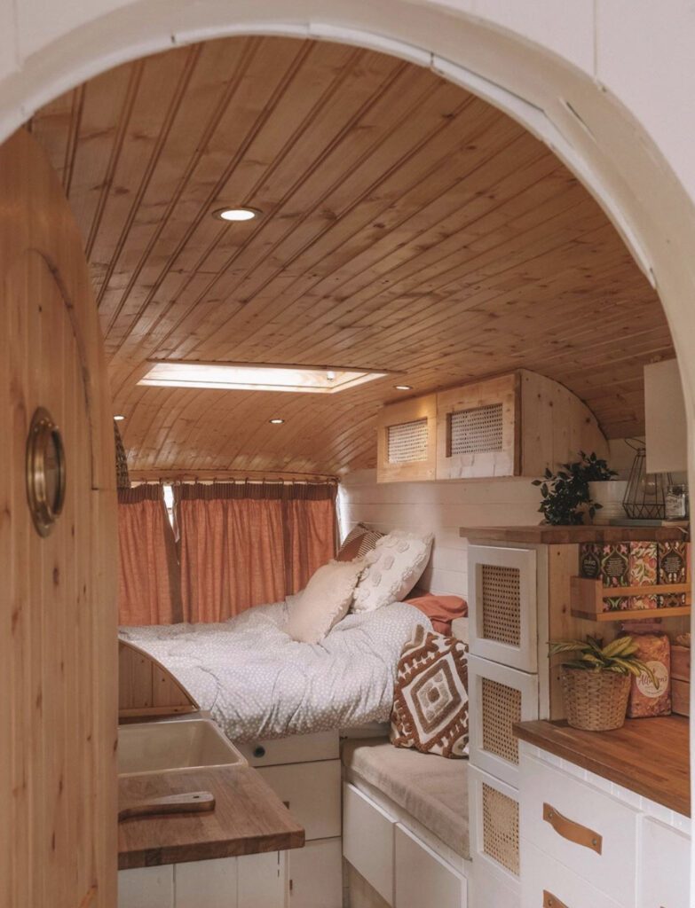 earth coloured van