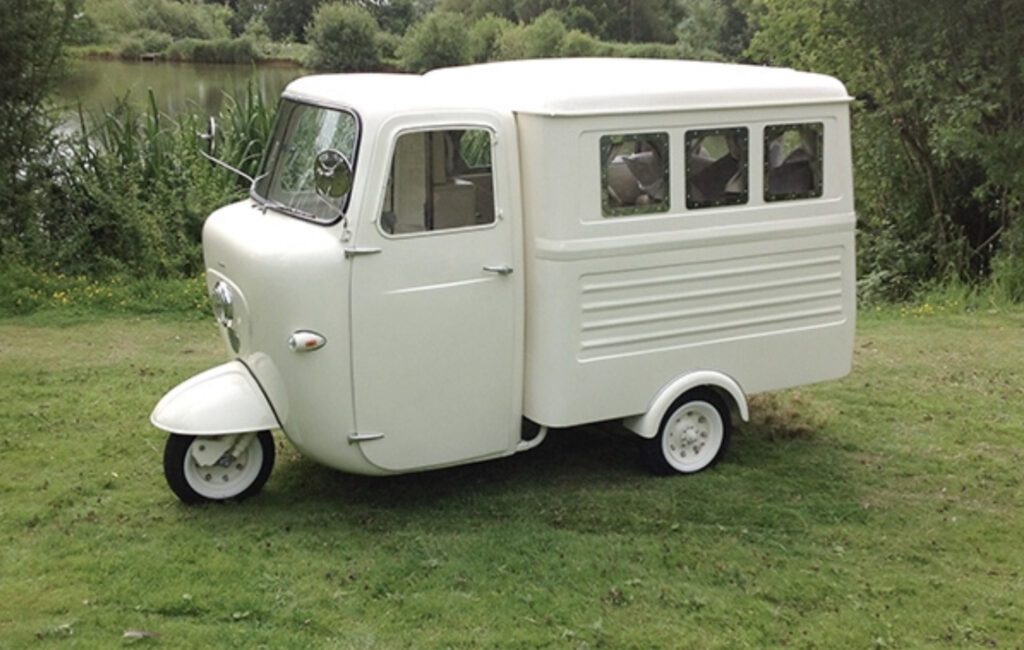 Self built tuk tuk camper