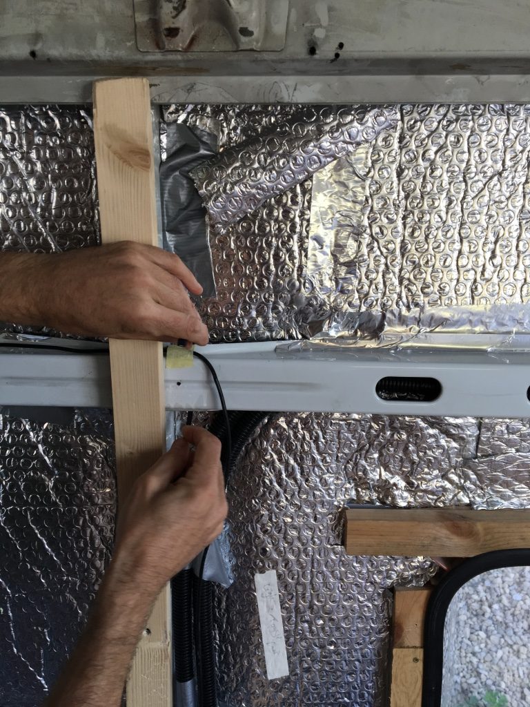 Always clad your walls after you've fixed your wiring down