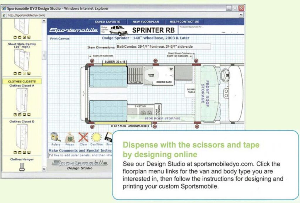 Design your own camper tool