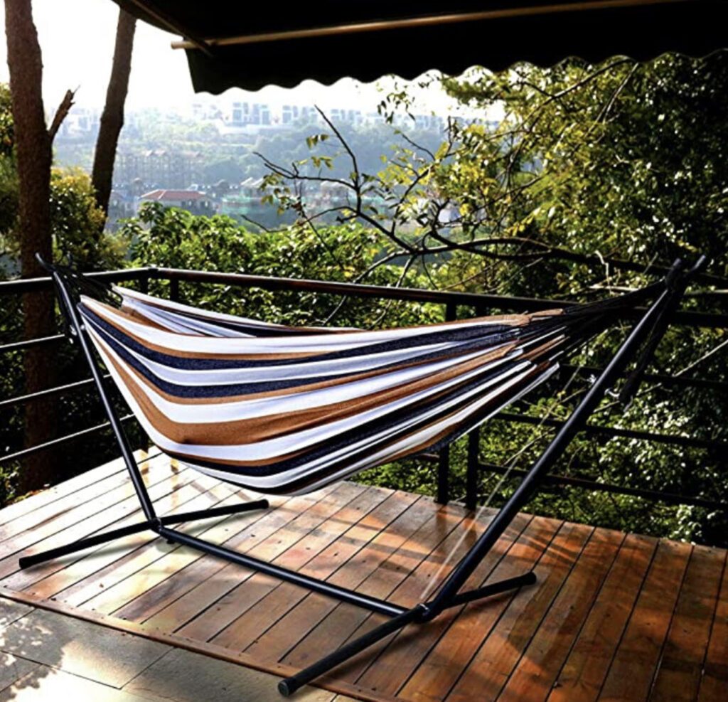 Best hammock with stand - stripy