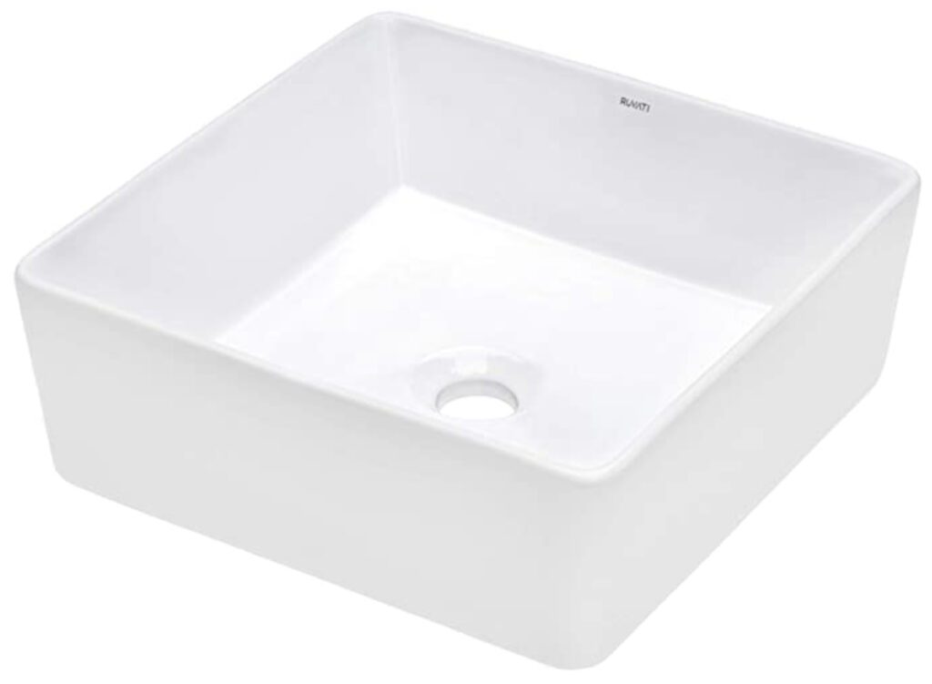 While porcelain sink