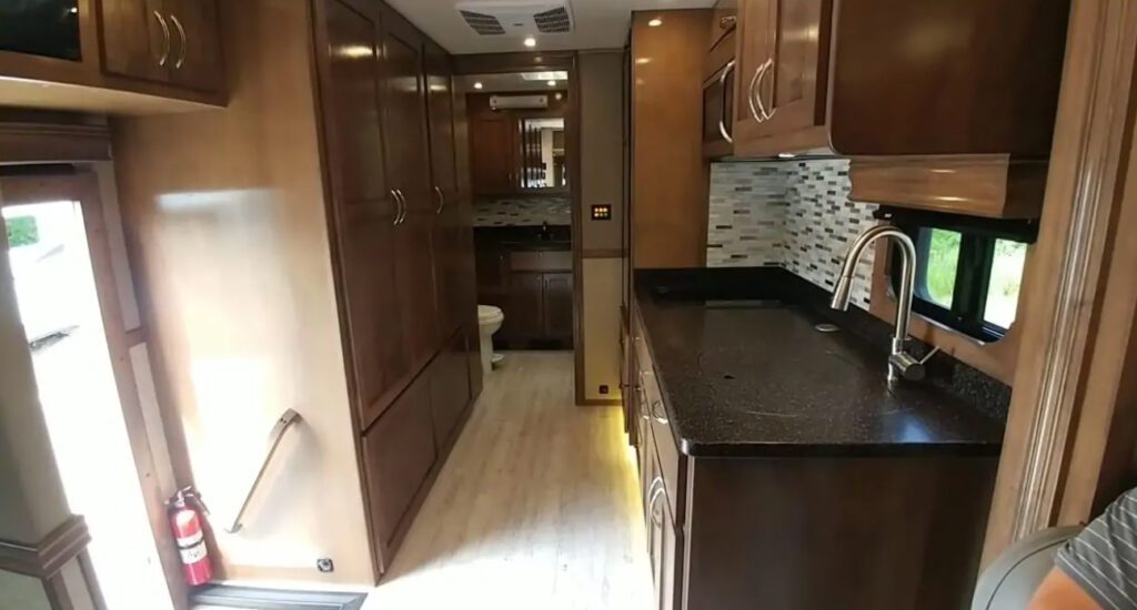 Inside the Showhauler 4x4 RV