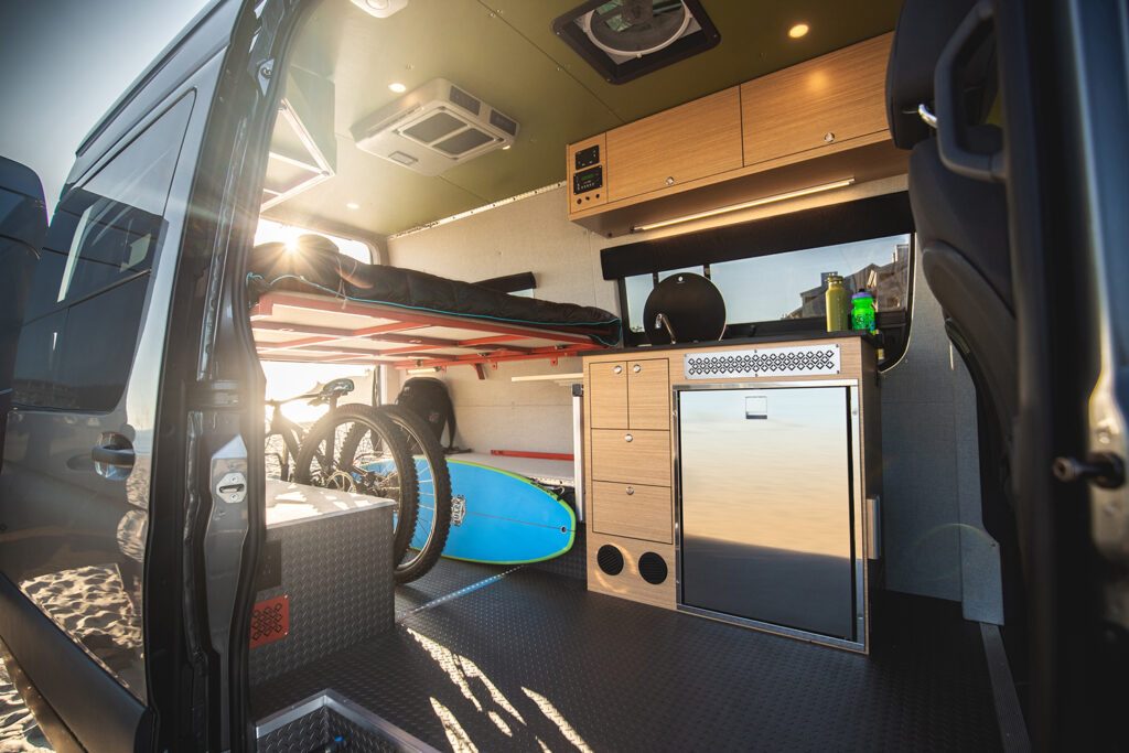 Sprinter van conversion - interior of van