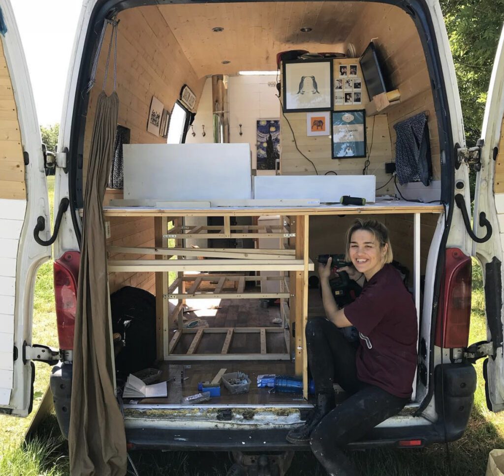 Building drawers in the back of camper