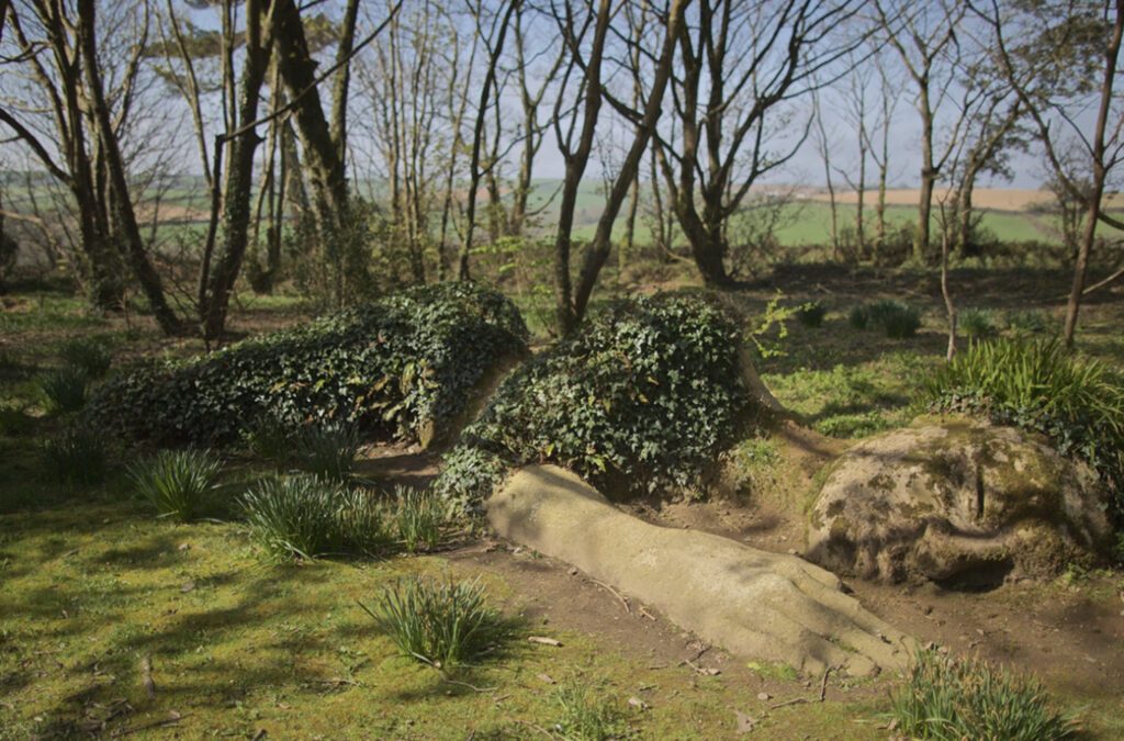 Giant woman at the lost gardens of Heligan