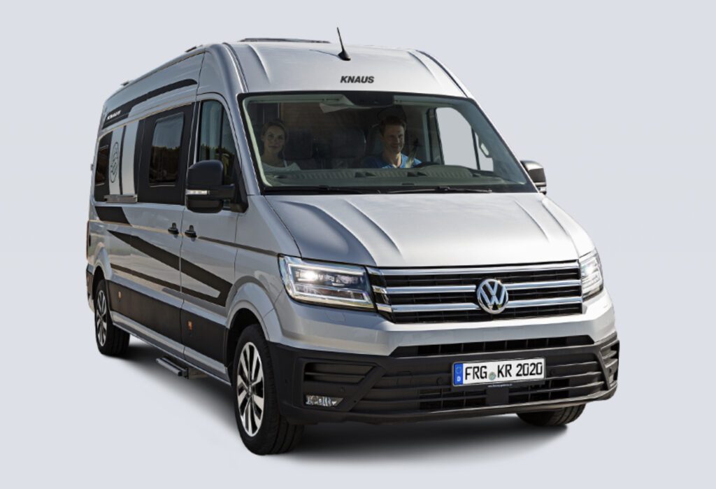Class B RV - exterior of Knaus BoxDrive VW Crafter conversion