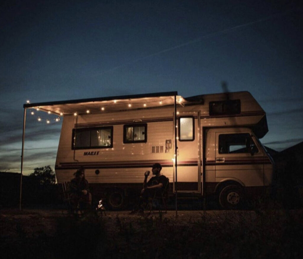 Exterior of older rv